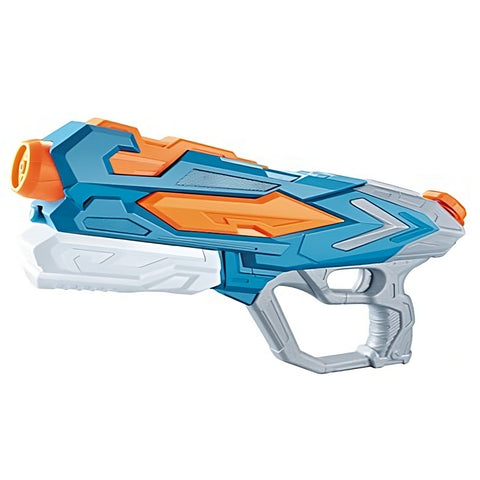 Pistol cu Apa pentru Copii, Rezervor 900ml, 4 Duze, Usor de Folosit, Raza de Actiune 8m, 6 ani+, Albastru