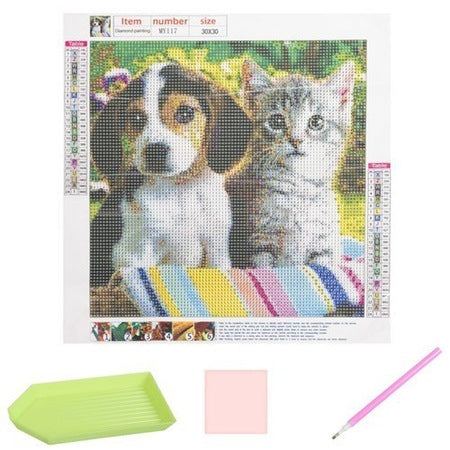 Kit Broderie cu Diamante Rotunde, 5D, Dimensiune Tablou 30x40cm, Mozaic, Multicolor
