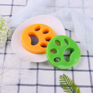 Set of 2 Lint and Hair Catchers, for Washing Machine, Multifunctional, for Any Textile Material, Paw Shape, Multicolor