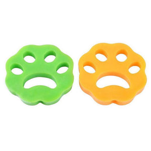 Set of 2 Lint and Hair Catchers, for Washing Machine, Multifunctional, for Any Textile Material, Paw Shape, Multicolor
