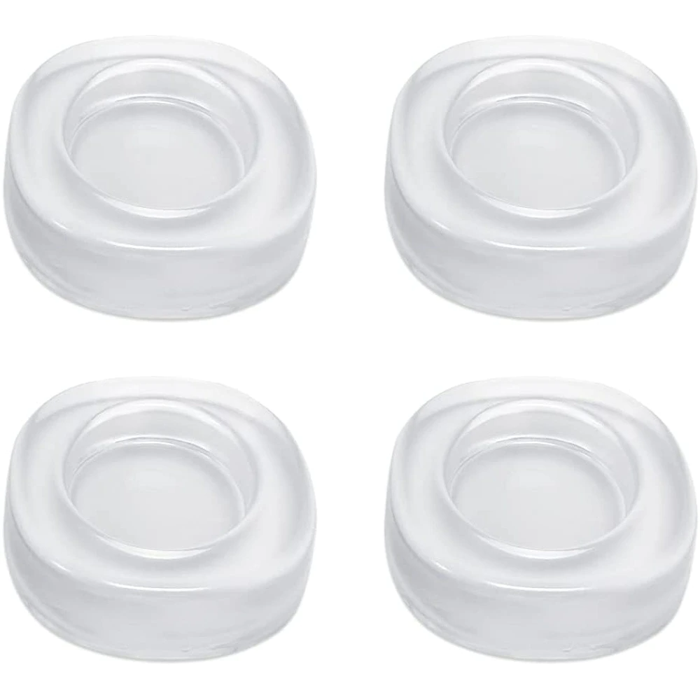 Set 4 Picioruse Anti-derapante, Fixare Rapida, Pentru Masina de Spalat, Anti-zgomot, Anti-Vibratie, Transparent