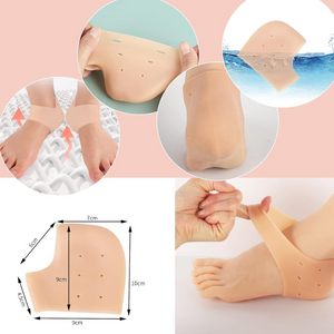 Set 2 Protectii Calcaie, Efect de Hidratare, din Silicon, Reutilizabil