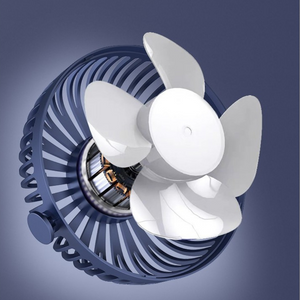 Mini Ventilator de Birou, 3 Viteze, Rotire 360, Incarcare USB
