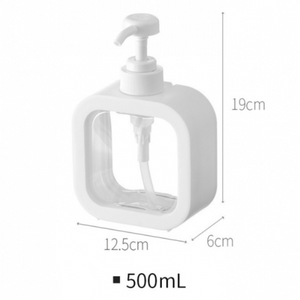 Liquid Soap Dispenser, 500ml Capacity, Universal, 19cm, Transparent