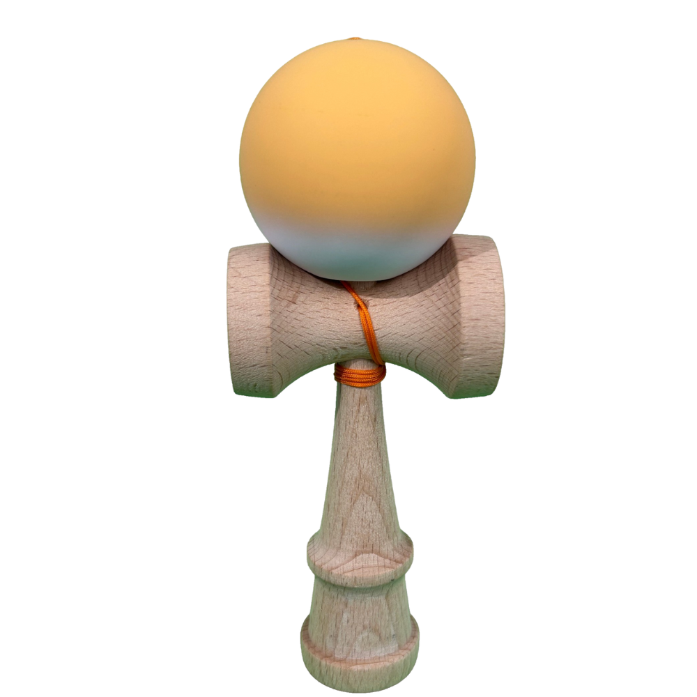 Kendama Original Profesional, Model Gradient, 18cm, din Lemn, Joc Interactiv, Copii si Adulti