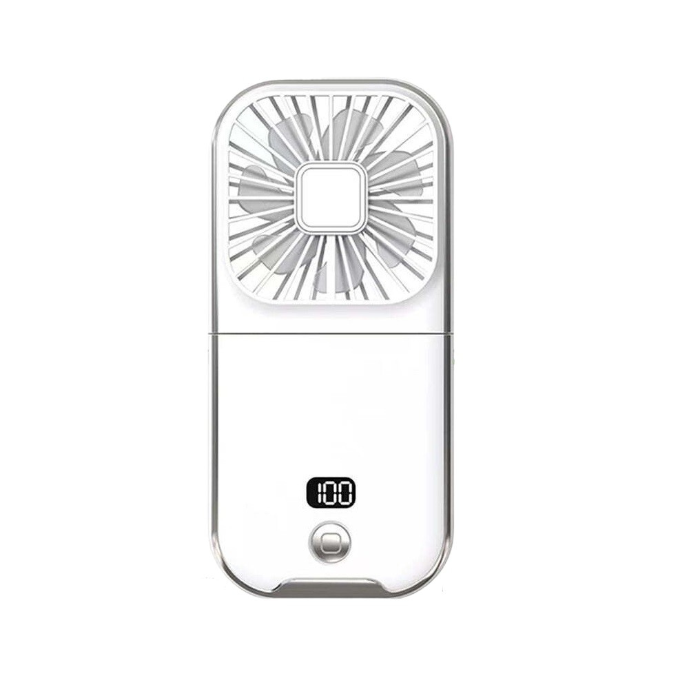 Mini Ventilator Portabil, 3 Viteze, 3000mAh, Suport Telefon, Pliabil, Incarcare USB