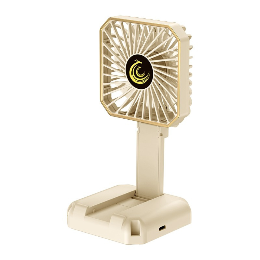 Mini Ventilator Portabil, 3 Viteze, Autonomie 3h, Suport Telefon, Pliabil, Incarcare USB
