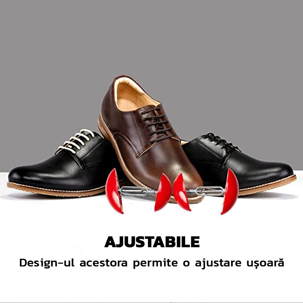 Set 2 Extensoare Pantofi, Largit/Lungi, Reglabil, Universal, 35-46, ABS, Rosu