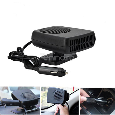 Aeroterma Auto 2in1, Functie Racire sau Incalzire, 150W, cu Maner, Cablu 1m, Montare Usoara, Negru