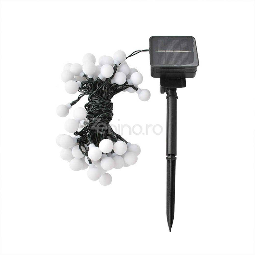Solar System, Bulb Model, 12m, 8 Light Effects, 100 LEDs, 1200mAh, Cool White