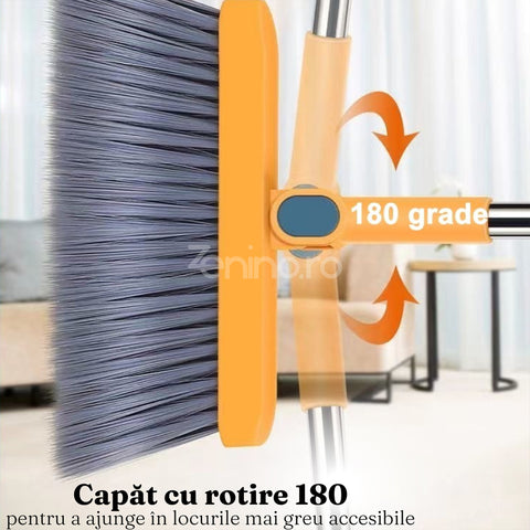 Set Curatenie, Matura, Faras cu Coada,  Pentru Uz Casnic, Plastic/Otel, Durabil, Rezistent, 96.5cm/91cm