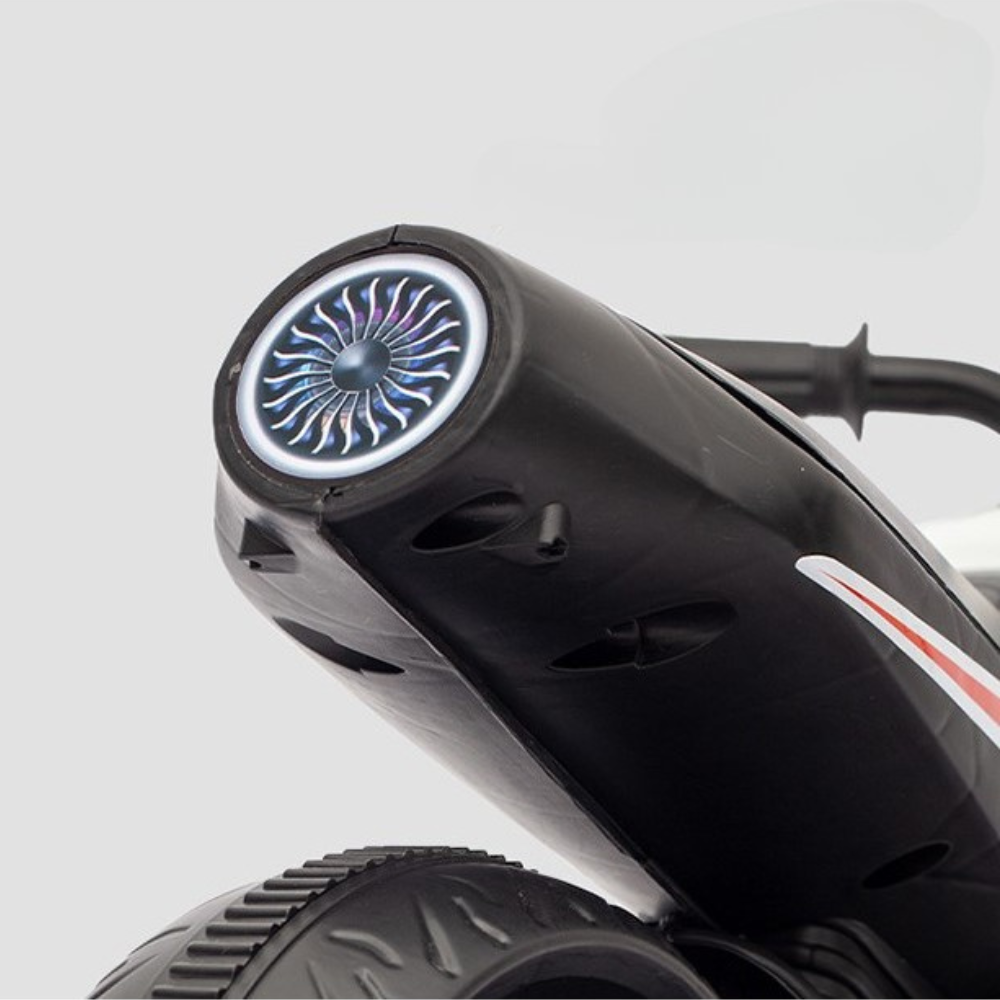Motocicleta Electrica, Roti Ajutatoare, Functie Anti-Rasturnare, Lumini si Muzica, Motor 380W, Copii 3-7 Ani