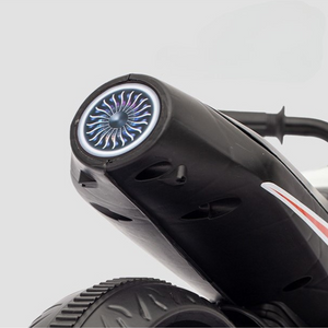 Motocicleta Electrica, Roti Ajutatoare, Functie Anti-Rasturnare, Lumini si Muzica, Motor 380W, Copii 3-7 Ani