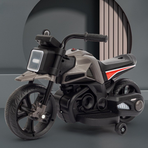 Motocicleta Electrica, Roti Ajutatoare, Functie Anti-Rasturnare, Lumini si Muzica, Motor 380W, Copii 3-7 Ani