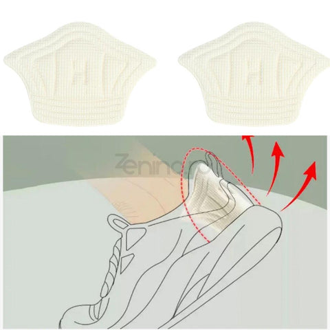 Set 2 Branturi cu Pernite - Suport Interior Incaltaminte, pentru Calcai, Prevenire Bataturi, Marime Universala, Ajustabile, Negru/Crem