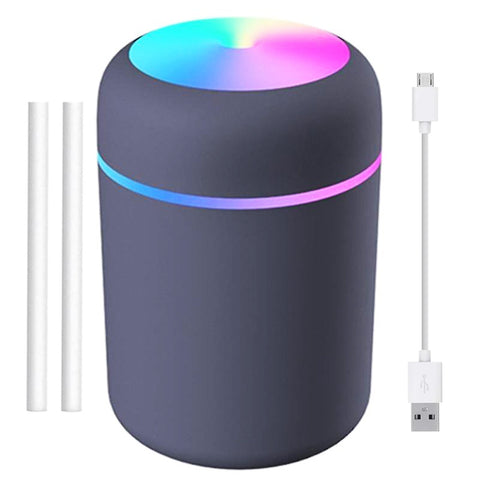 Difuzor Aromaterapie Zenino - RGB, 2 Jocuri de Lumini,  300 ml, USB, Pentru Casa Si Auto
