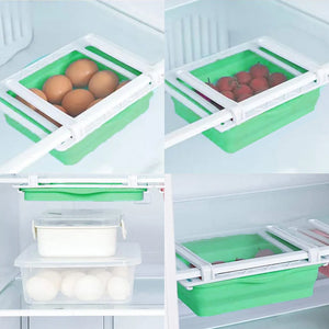 Organizator de Depozitare Zenino - Pliabil, Retractabil, pentru Raft de Frigider, Eco Friendly, 18.5cm x 16cm x 4.5cm