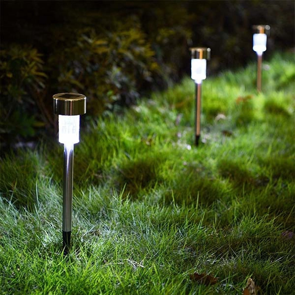 Set 10 Lampi Solare Zenino - Tip Tarus, pentru Gradina, Dispersor Rotund, 40mAh / 1.2V, Negru