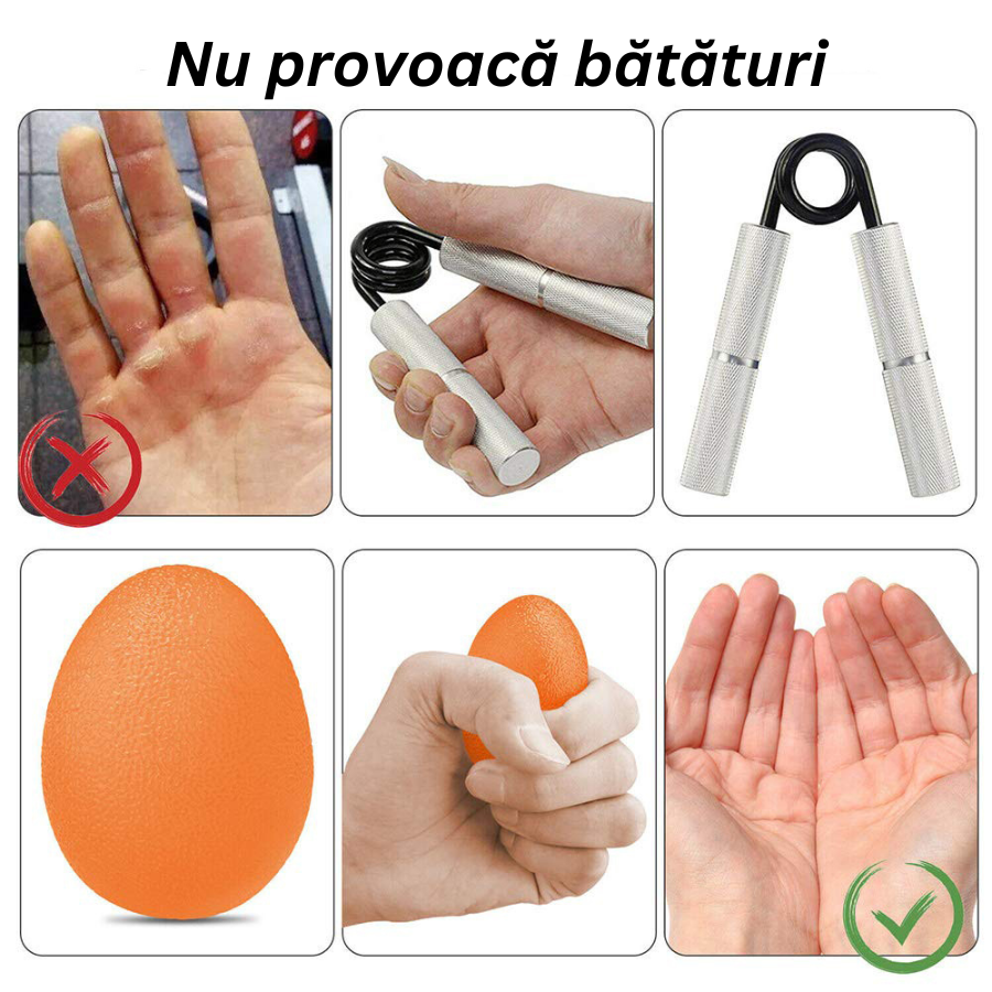 Set 9 Flexori pentru Exercitii Zenino - Antrenament Maini, Degete, Antebrat, Niveluri de Dificultate, Recuperare, Saculet Inclus, Multicolor