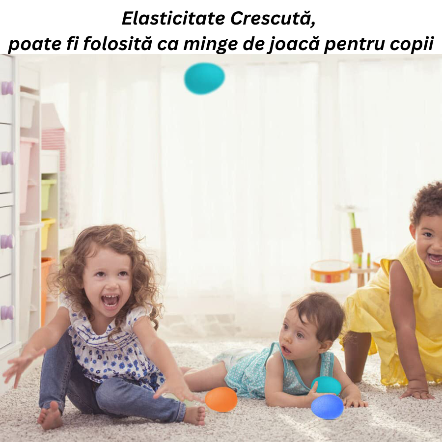 Set 9 Flexori pentru Exercitii Zenino - Antrenament Maini, Degete, Antebrat, Niveluri de Dificultate, Recuperare, Saculet Inclus, Multicolor