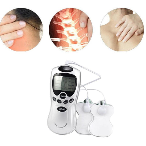Aparat Masaj prin Electrostimulare Zenino - 8 Moduri de Functionare, Intarirea Muschilor, 3 Programe, 2 Electrozi, Oprire Automata, Gri