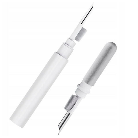 Kit de Curatare 3in1 Zenino - Tip Pix, pentru AirPods, Earbuds, Casti Wireless, Smartphone, Aparat Foto, Tastatura, Alb