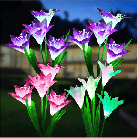 Lampa Solara Crin, Rezistente, IP65, Fixare in Sol, 600mAh, 80 cm, Multicolor