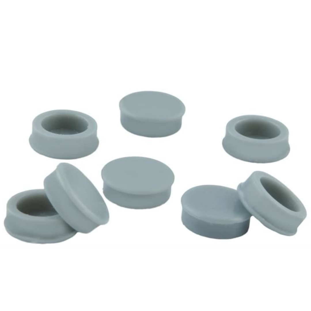 Set 8 Role Cabina de  Dus Zenino - Marime Universala,  Schimbare Usoara, Superior 24x47mm, Inferior 24x34mm, Gri