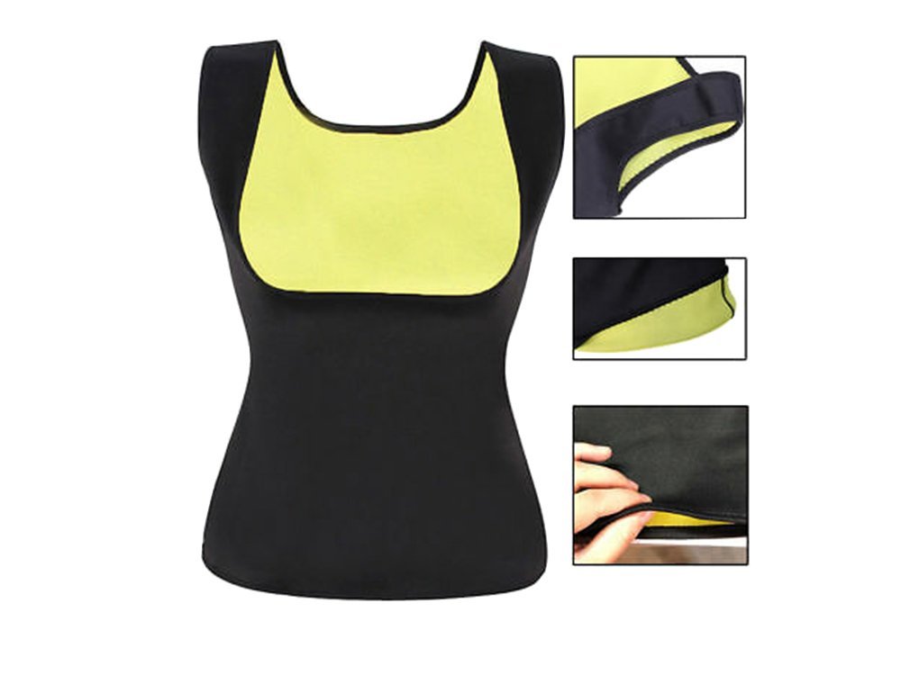 Vesta Tip Maiou Fitness Dama din Neopren Zenino - Pentru Slabit si Modelare Corporala, Confortabil, Negru