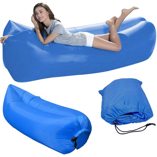 Saltea Gonflabila Zenino - Pentru Plaja, Gradina, Casa, Material Rezistent, Sac Depozitare, Confortabil, Usor de Folosit, 220x70cm