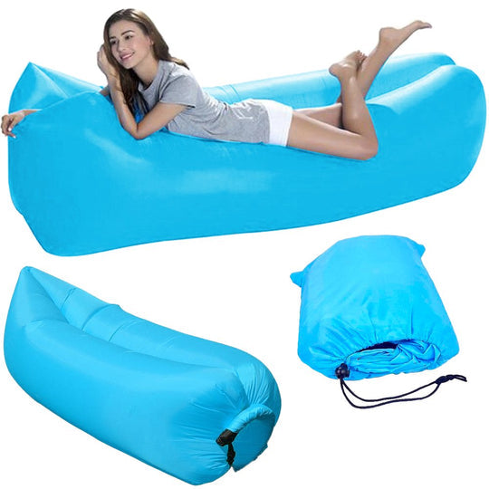 Saltea Gonflabila Zenino - Pentru Plaja, Gradina, Casa, Material Rezistent, Sac Depozitare, Confortabil, Usor de Folosit, 220x70cm