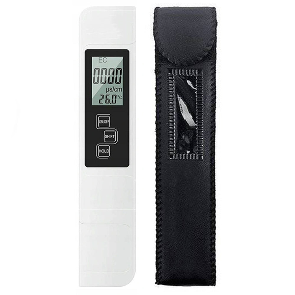Tester Profesional Apa Zenino - Masoara Calitatea Apei, Electronic, Afisaj LCD, Universal, Husa Depozitare, Alb