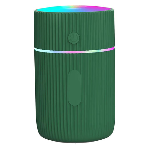 Umidificator Aromaterapie Zenino® - RGB, 2 Jocuri de Lumini, 220 ml, USB, Pentru Casa Si Auto, Verde