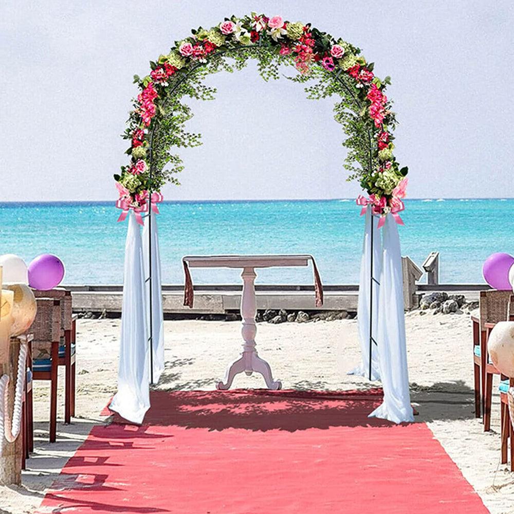 Arcada Metalica pentru Flori Cataratoare Zenino - Pergola, Arcuita, Exterior, 240x140cm, Negru