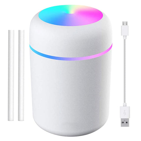 Difuzor Aromaterapie Zenino - RGB, 2 Jocuri de Lumini,  300 ml, USB, Pentru Casa Si Auto