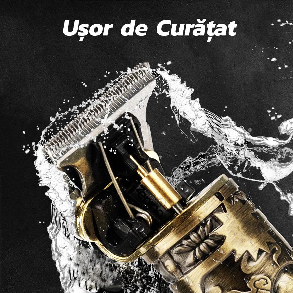 Aparat de Tuns, Afisaj Digital, Barba si Contur, Incarcare Rapida, Cablu USB Type-C, Auriu/Negru